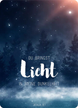Postkarte Big Blessing: Du bringst Licht in meine Dunkelheit (XL Format)