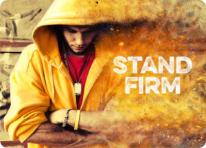 Postkarte Big Blessing: Stand firm (XL Format)