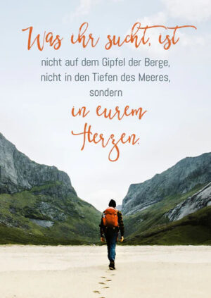 Postkarte: Was ihr sucht, ist in euren Herzen