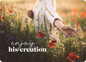 Postkarte Big Blessing: Enjoy his creation (XL Format)