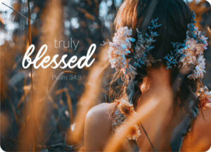 Postkarte Big Blessing: Truly blessed (XL Format)