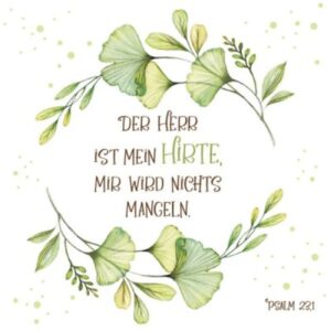 Metallschild: Der Herr ist mein Hirte
