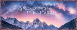 Metallschild: Your promise still stands