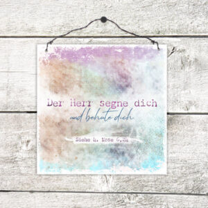 Holzschild: Der Herr segne dich