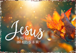 Metallschild: Jesus, du bist alles
