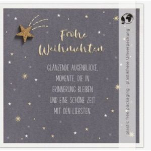 Faltkarte: Frohe Weihnachten - Glänzende Augenblicke
