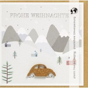 Faltkarte: Frohe Weihnachten (Auto)
