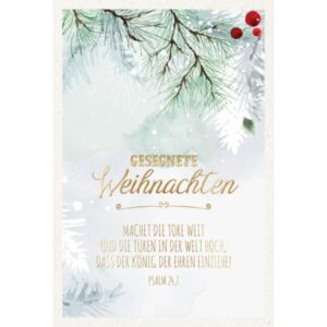 Postkartenserie: Gesegnete Weihnachten (10 Stk.)