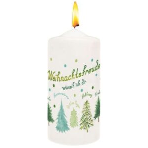 Kerze: Weihnachtsfreude