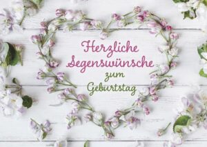Postkarte: Geburtstag (4 Ex.)