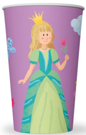 Pappbecher-Set: Prinzessin