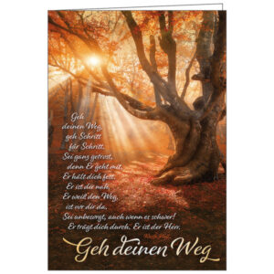 Faltkarte: Geh deinen Weg (Trauer)
