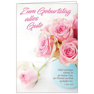 Faltkarte Geburtstag: Zum Geburtstag alles Gute