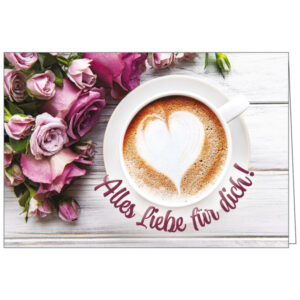 Faltkarte Geburtstag: Alles Liebe für dich!