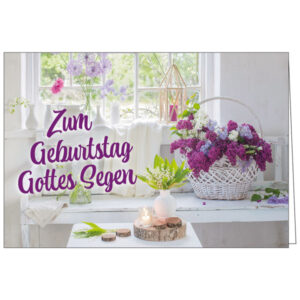 Faltkarte Geburtstag: Zum Geburtstag Gottes Segen