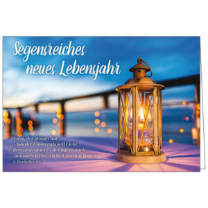 Faltkarte Geburtstag: Segensreiches neues Lebensjahr