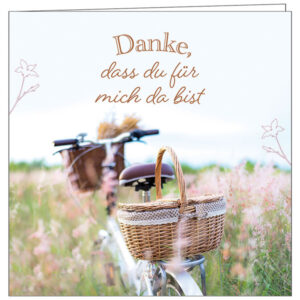 Mini-Faltkarte: Danke, dass du für mich da bist