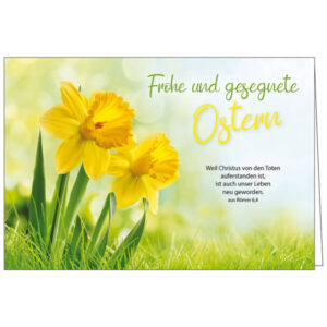 Faltkarte: Ostern - Frohe und gesegnete Ostern