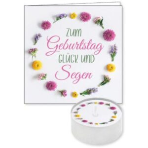 Lichtgruß: Zum Geburtstag Glück und Segen