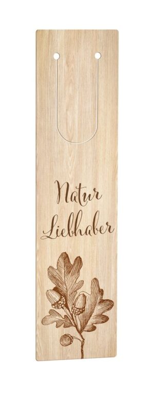 Holzlesezeichen: Naturliebhaber