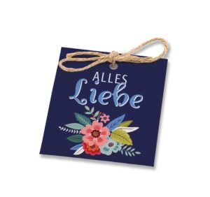 Geschenkanhänger: Alles Liebe