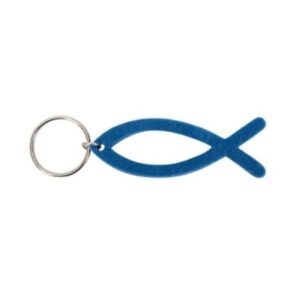 Schlüsselanhänger: Fisch Filz (blau)