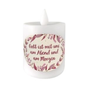 LED-Dauerkerze: Gott ist mit uns...
