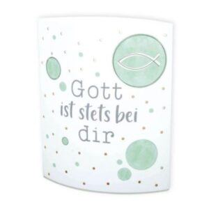 LED-Papierlaterne: Gott ist stets bei dir