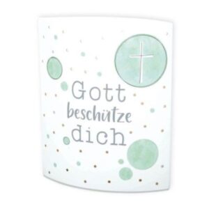 LED-Papierlaterne: Gott beschütze dich
