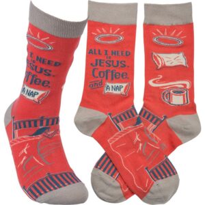 Socken: All I Need Is Jesus, Coffee, and A Nap