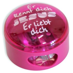 Anspitzer: Er kennt dich - pink/lila
