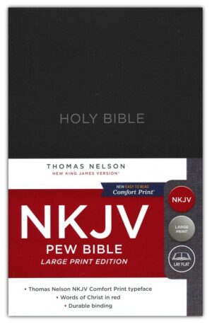 NKJV Pew Bible - Large Print (Hardcover, Black)