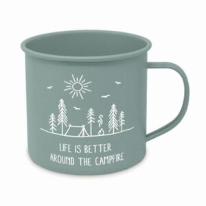 Emaille-Becher: Campfire