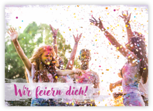 Faltkarte: Wir feiern dich! (Konfirmation)