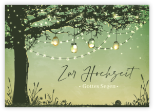 Faltkarte: Zur Hochzeit – Gottes Segen