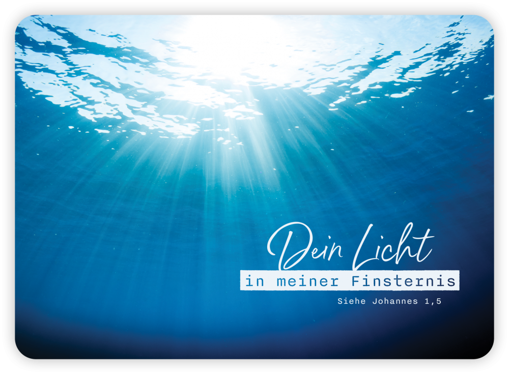 XL-Postkarte: Big Blessing – Licht in meiner Finsternis