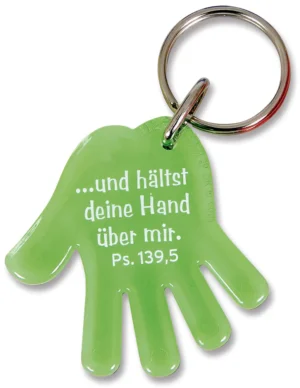 Schlüsselanhänger: Hand (grün)