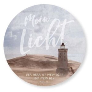 Wandschmuckbild: Mein Licht/Leuchtturm (25cm)