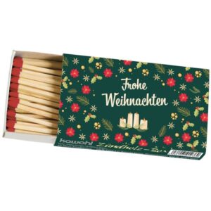 Zündholzbox: Frohe Weihnachten