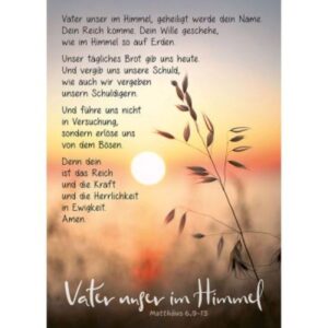 Postkarten: Vater unser im Himmel (4 Stück)