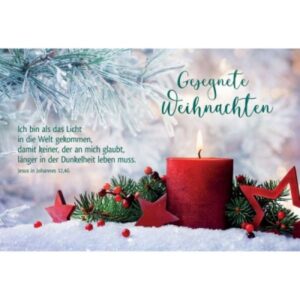 Postkarten: Gesegnete Weihnachten (4 Stück)