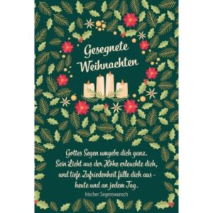 Postkarten: Gesegnete Weihnachten (4 Stück)