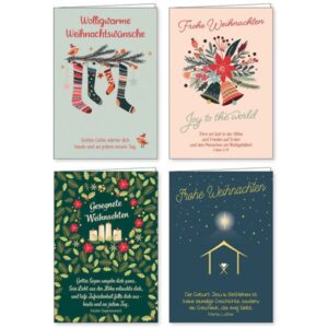 Weihnachts-Faltkarten-Serie (4 Stk.)