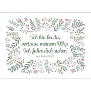 Fensterbild-Postkarten: Ich bin bei dir... (4 Stück)