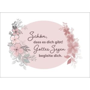 Fensterbild-Postkarten: Schön, dass es dich gibt!... (4 Stück)