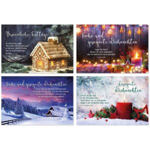 Weihnachts-Postkartenserie (12 Stück)
