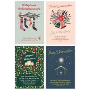 Weihnachts-Postkartenserie (12 Stück)