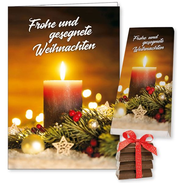 SchokoCard Frohe und Weihnachten ilovejesus.ch