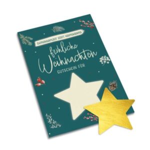 Gutscheinkarte: Fröhliche Weihnachten