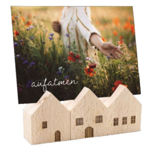 Holzhaus mit Kartenschlitz (3er Set)